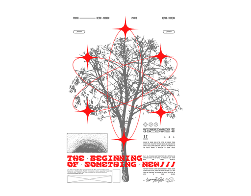 卡通树剪影手绘树卡通英文字母男装文字印花图案树枝图案线条图案