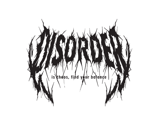 卡通英文字母涂鸦英文字母男装文字印花素材手绘英文字母DISORDER字母