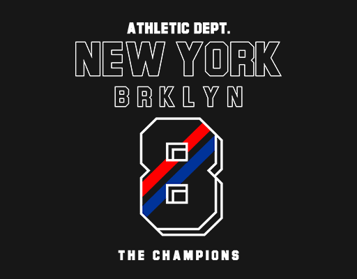 卡通数字字母图案NEW YORK英文字母数字8男装数字字母印花素材文字线条图案