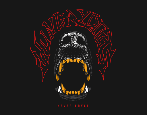 卡通动物头像卡通英文字母怒吼的狗狗头图案男装印花素材卡通英文字母