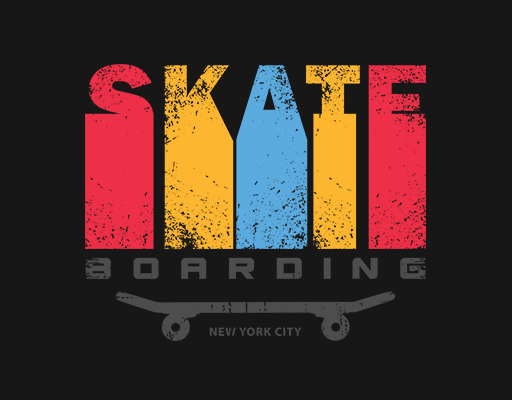 卡通英文字母图案彩色英文字母破碎英文字母卡通滑板SKATE英文字母男装印花素材