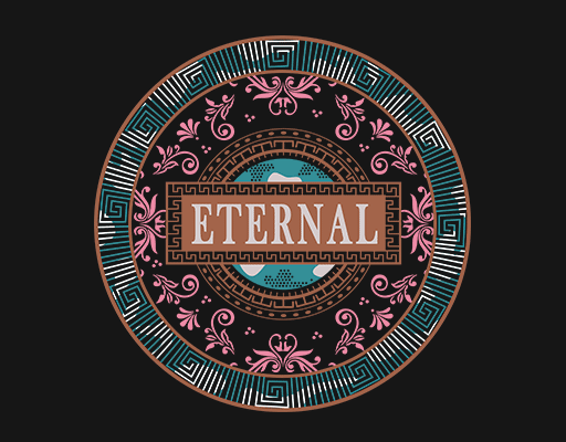 圆形图案复古花纹欧美花纹男装印花素材卡通英文字母线条图案T恤卫衣印花素材绣花素材