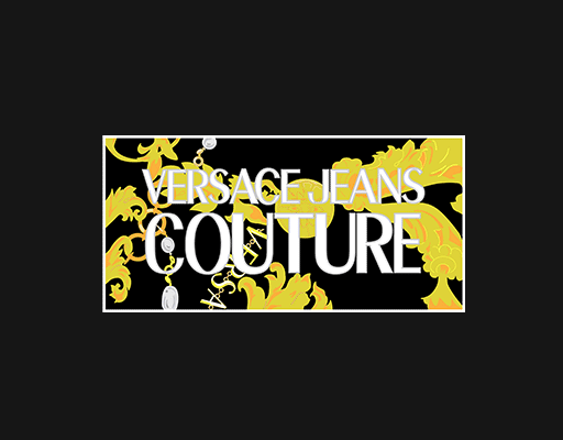 范思哲印花图案卡通印花素材VIRSACE JEANS男装印花素材卡通花朵金色印花图案