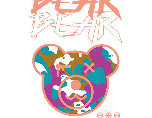 卡通小熊头像矢量小熊英文字母矢量小熊英文字母矢量