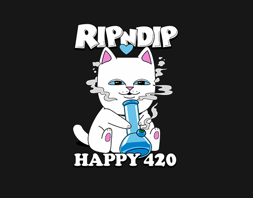 卡通猫咪抽烟的猫卡通英文字母可爱卡通动物男装印花素材白色猫印花素材