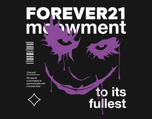 卡通表情图案小丑表情卡通英文字母图案男装印花素材涂鸦表情剪影图案