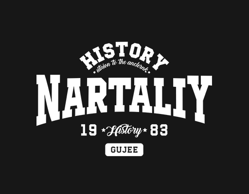 卡通英文字母图案NARTALIY英文字母变形英文字母数字字母图案男装印花素材