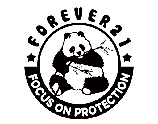 卡通熊猫图案手绘熊猫卡通英文字母图案吃竹子的熊猫FOREVER21英文字母绣章图案