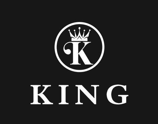 卡通英文字母图案KING英文字母男装文字印花素材卡通皇冠图案