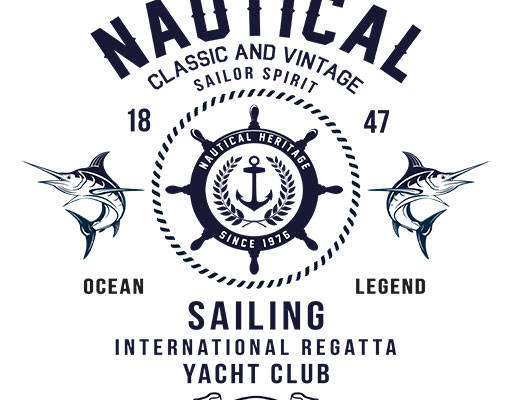 鲨鱼矢量手绘船锚矢量变形英文字母矢量