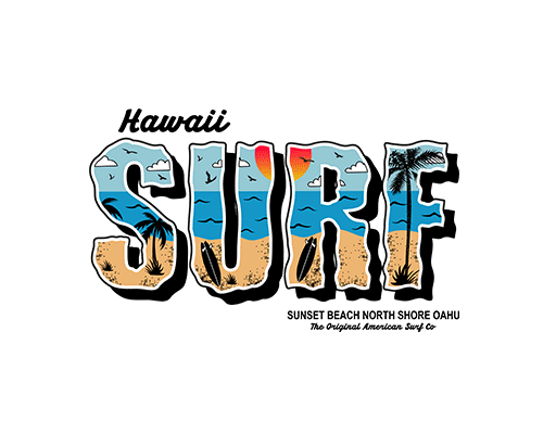 卡通英文字母图案立体英文字母SURF英文字母夏季印花素材男装英文字母印花