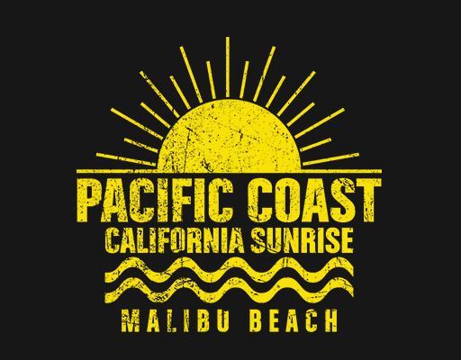 卡通太阳图案破碎太阳男装文字印花素材波浪图案短袖印花图案