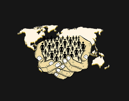 手绘手指图案手绘人口图案托起卡通人物世界地图世界板块手绘手指图案男装印花素材