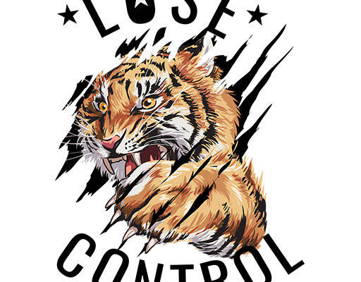 手绘老虎矢量英文字母矢量老虎头像矢量卡通动物