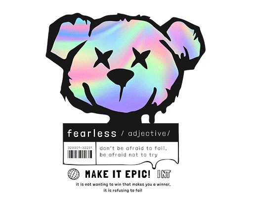 彩色熊头图案渐变熊头男装卡通图案涂鸦小熊小熊头像男装T恤印花素材