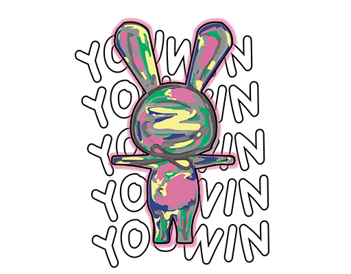 卡通兔子剪影图案手绘兔子涂鸦兔子剪影男装卡通图案文字线条图案男装印花素材