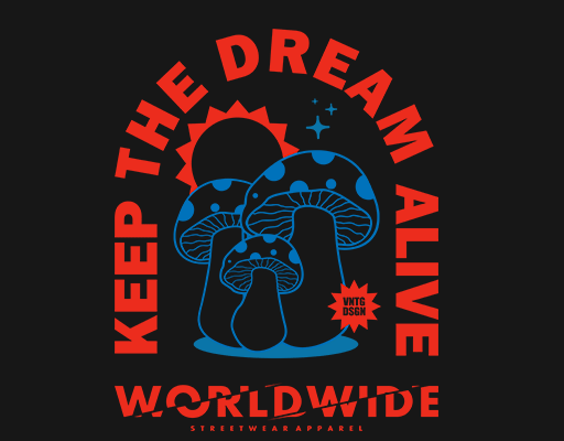 卡通蘑菇图案手绘蘑菇破碎英文字母图案男装手绘植物印花素材卡通英文字母图案