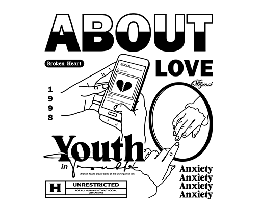 卡通英文字母图案卡通手指图案打电话手机图案男装印花素材文字线条手绘手指