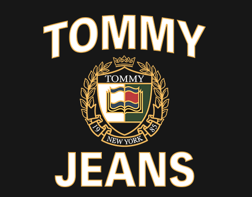 TOMMY JEANS印花素材徽章图案男装绣花图案麦穗图案男装短袖卫衣印花素材