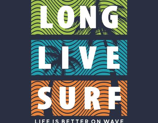 波浪英文字母矢量椰子树矢量数字字母彩色色块