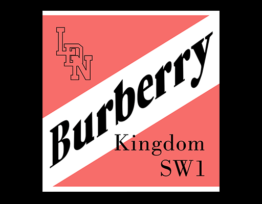 巴宝莉英文字母图案卡通英文字母女装印花素材BURBERRY英文字母