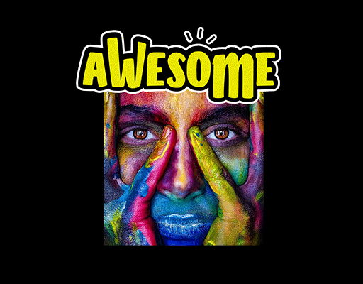 男人头像图案彩色人物头像卡通英文字母人物头像烫画素材