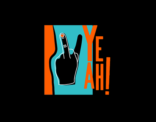 卡通手指图案手势图案yes手势图案卡通英文字母男装印花素材