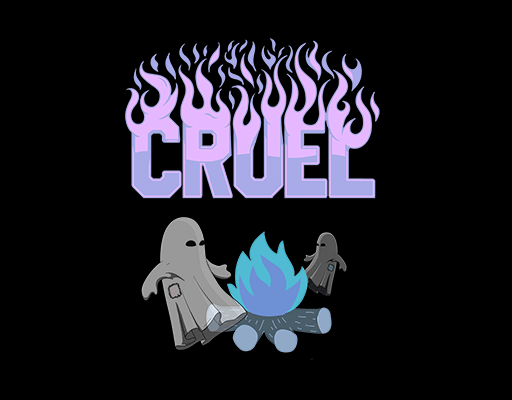 卡通篝火图案幽灵图案火焰英文字母图案欧美印花图案