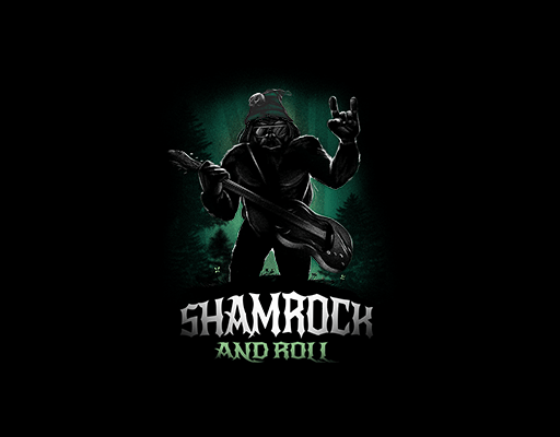 卡通人物音乐人物弹吉他的人物变形英文字母男装印花图案喷溅图案