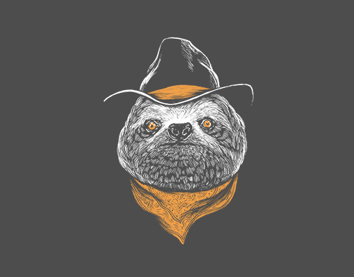 卡通小熊头像手绘卡通动物男装印花图案戴帽子的树赖