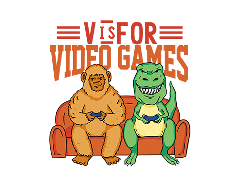 玩游戏的恐龙图案卡通猴子变形的英文字母男装印花图案打游戏的猩猩