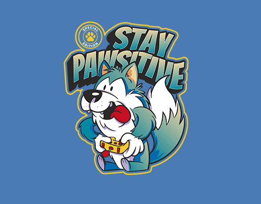 卡通狐狸图案立体英文字母卡通玩游戏的狗男装动物印花素材T恤印花图案