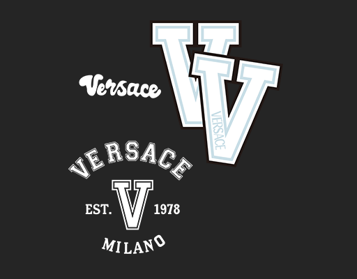 字母V图案卡通字母图案男装字母印花素材变形英文字母V