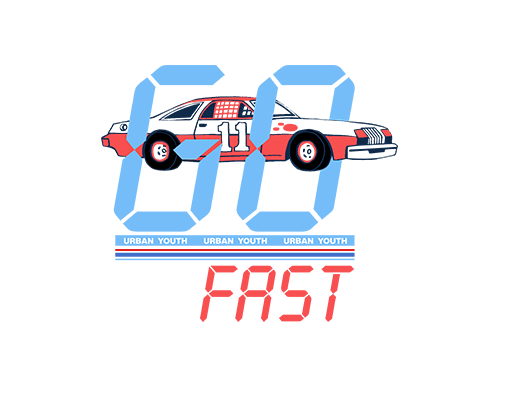 卡通汽车图案赛车图案男装数字字母图案小轿车图案