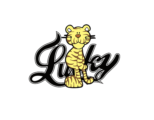 卡通老虎图案手绘老虎简笔英文字母卡通动物男女装印花素材
