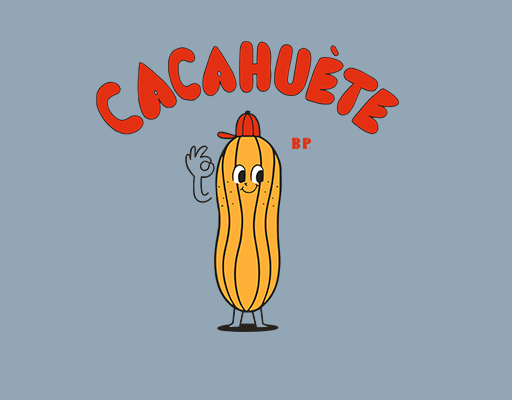 卡通花生图案手绘卡通植物手写英文字母男装印花素材