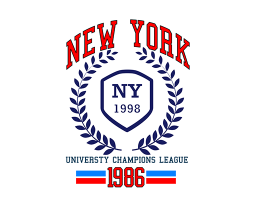 男装徽章英文字母NEW YORK英文字母麦穗图案数字字母T恤印花素材