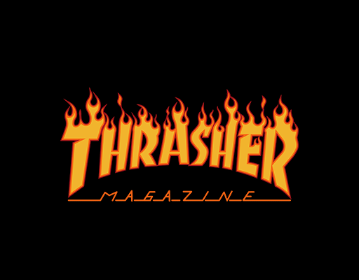 火焰英文字母THRASHER英文字母男装印花素材