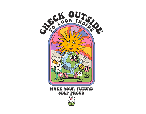 卡通地球图案手绘太阳卡通花朵鲜花图案变形英文字母男装烫画素材