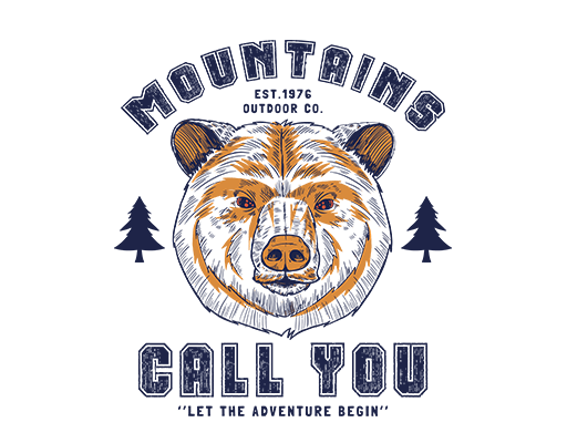 破碎英文字母图案卡通熊头男装印花素材T恤印花图案手绘熊头像