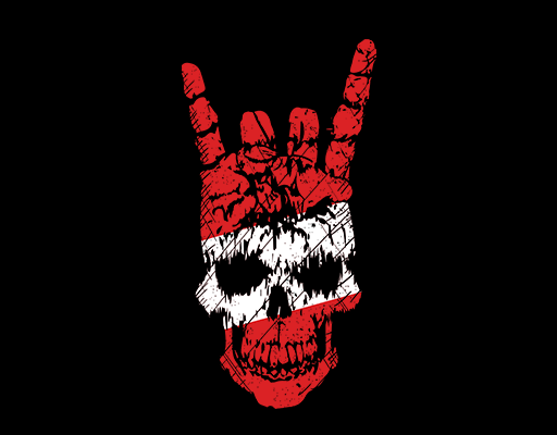 卡通骷髅头图案手势图案音乐手势手绘骷髅头印花素材