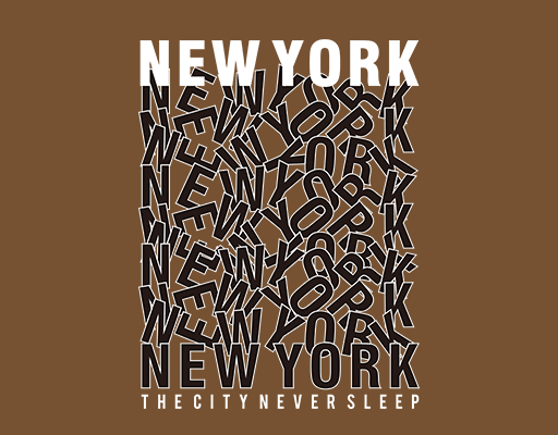 卡通英文字母杂乱英文字母NEW YORK英文字母男装T恤印花素材