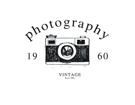 卡通相机图案手绘相机简约英文字母T恤卫衣印花素材