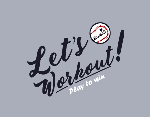 手写英文字母卡通文字图案棒球图案男装印花素材