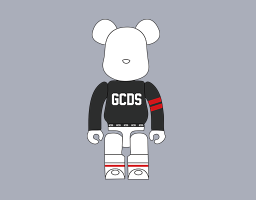 卡通小熊图案GCDS小熊公仔T恤卫衣印花图案