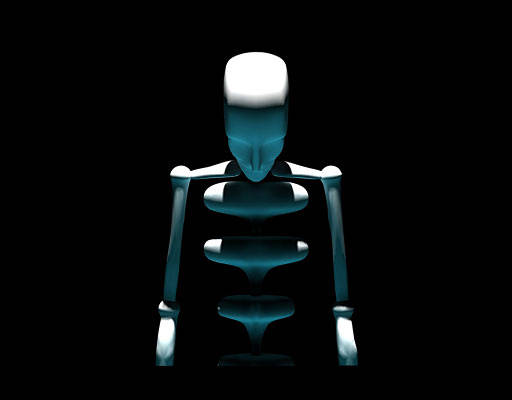 卡通机器人图案3D机器人骷颅头机器人