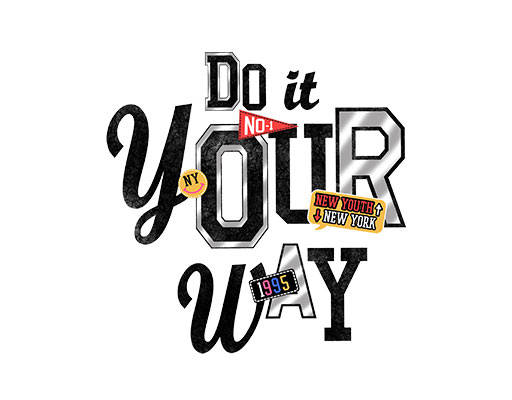 简约英文字母炫彩英文字母徽章图案