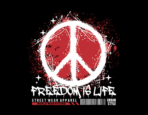 涂鸦英文字母涂鸦圆形卡通符号男装印花网站