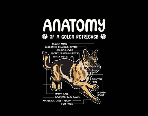 卡通狗图案手绘狗简约英文字母手绘动物