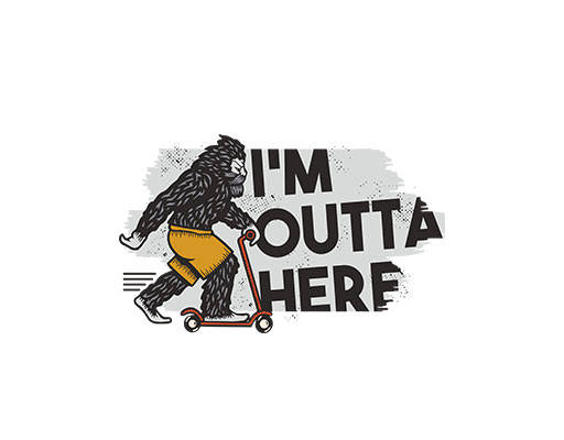 卡通猴子图案滑板大猩猩手绘大猩猩原始人物